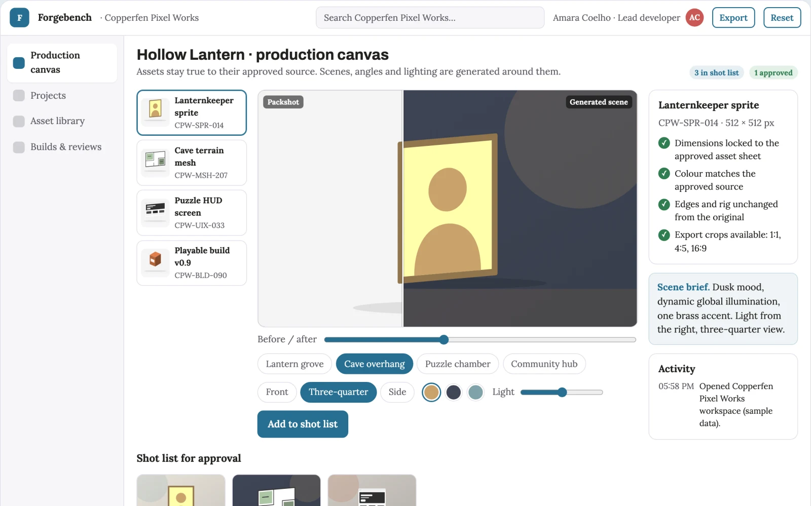 What AI-assisted 2D and 3D game production workbench looks like