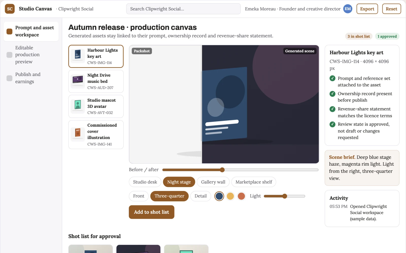 What AI content creation and monetization studio looks like