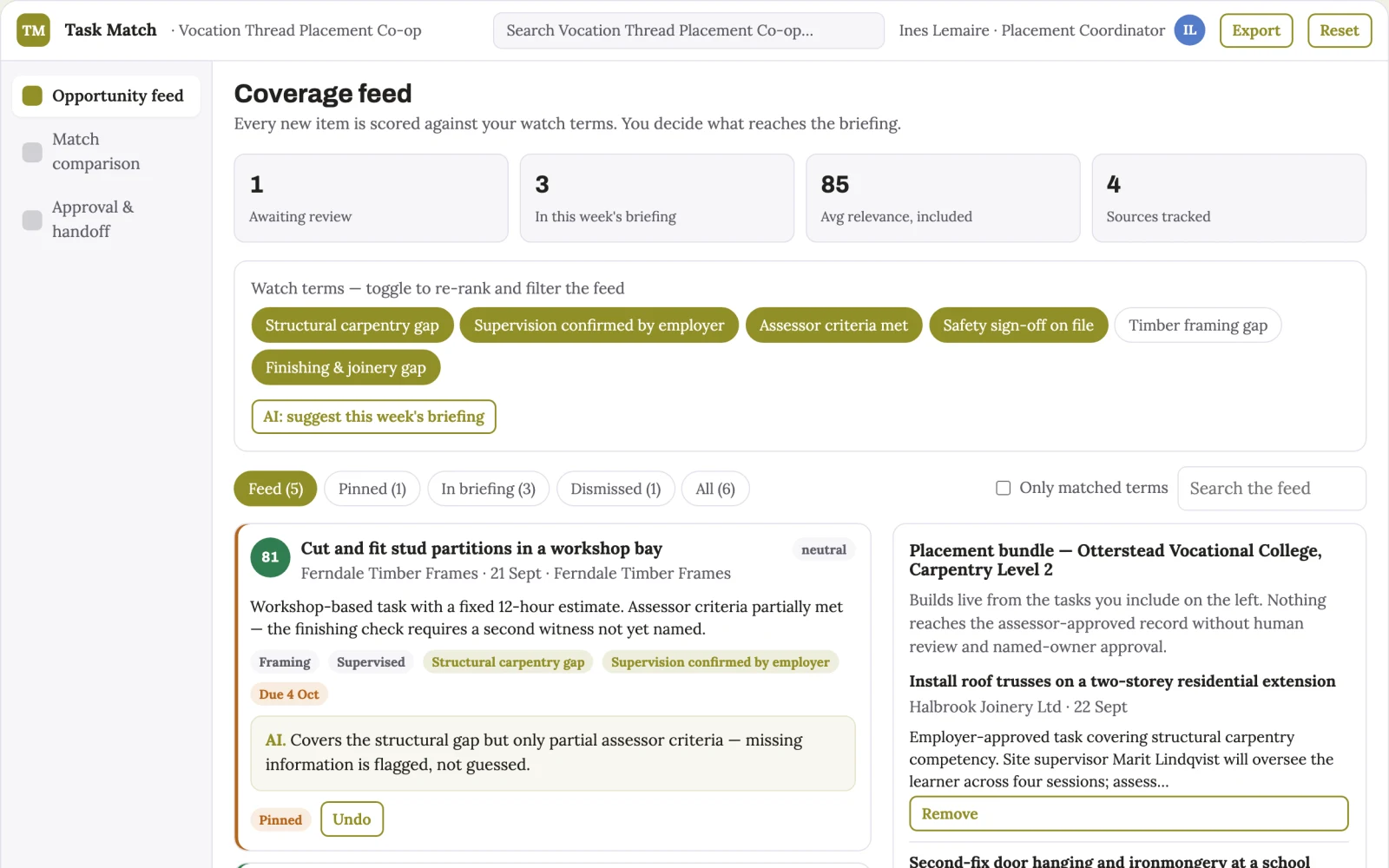 What Apprenticeship employer task marketplace looks like