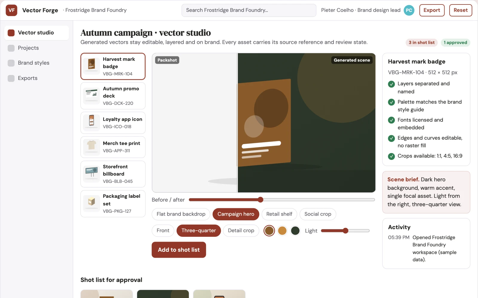 What Brand vector asset production studio looks like
