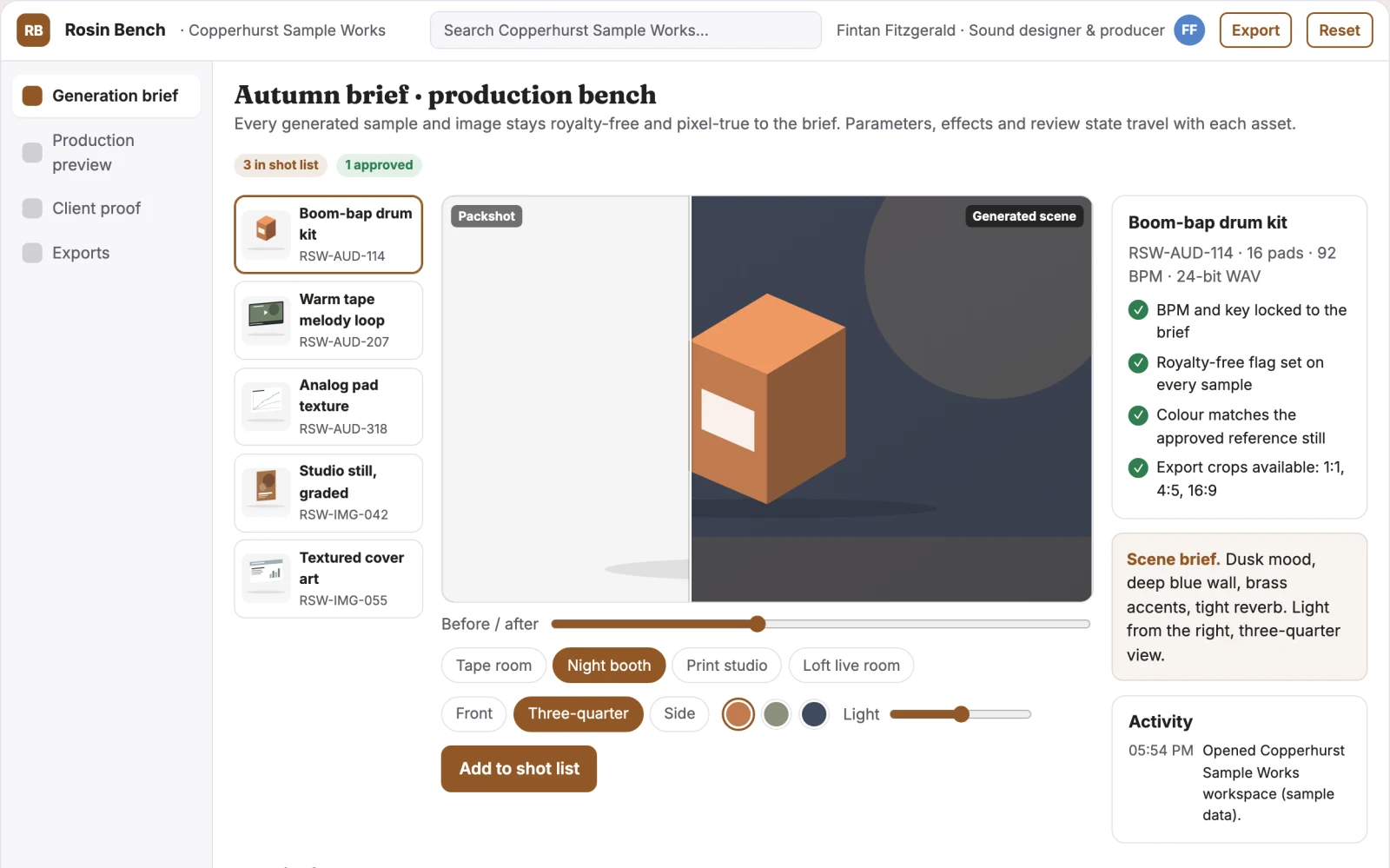 What Browser audio and image generation workbench looks like