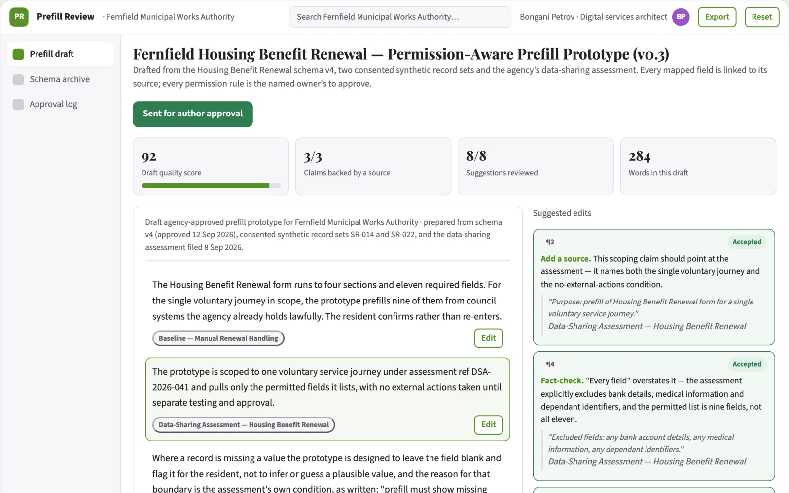 What Citizen form prefill interoperability service looks like