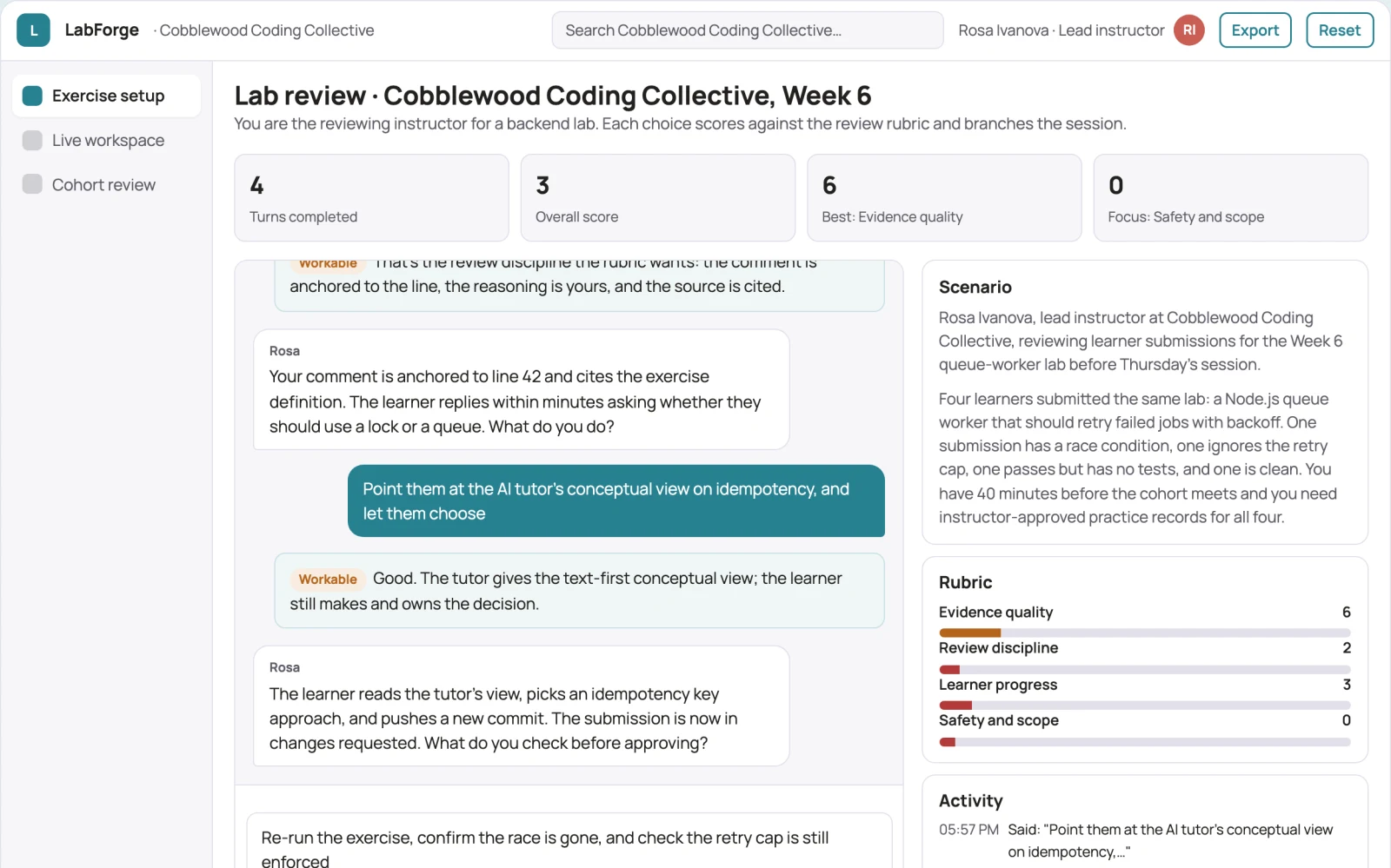 What Coding practice and lab workshop platform looks like