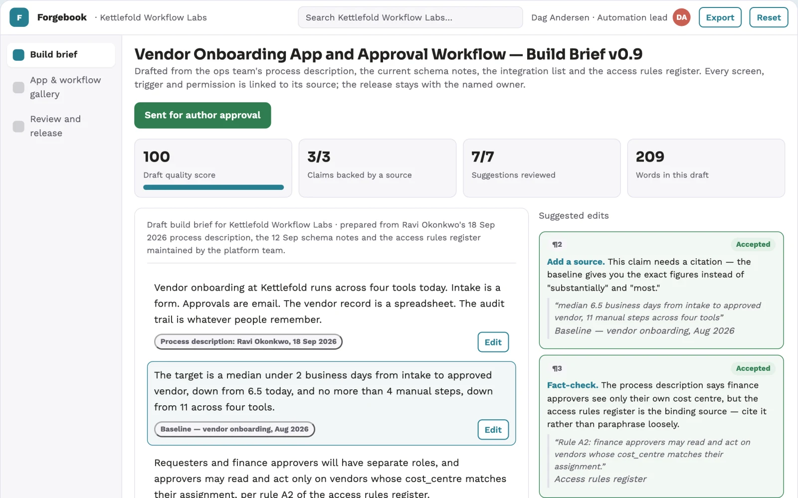 What Custom business app build and automation workspace looks like