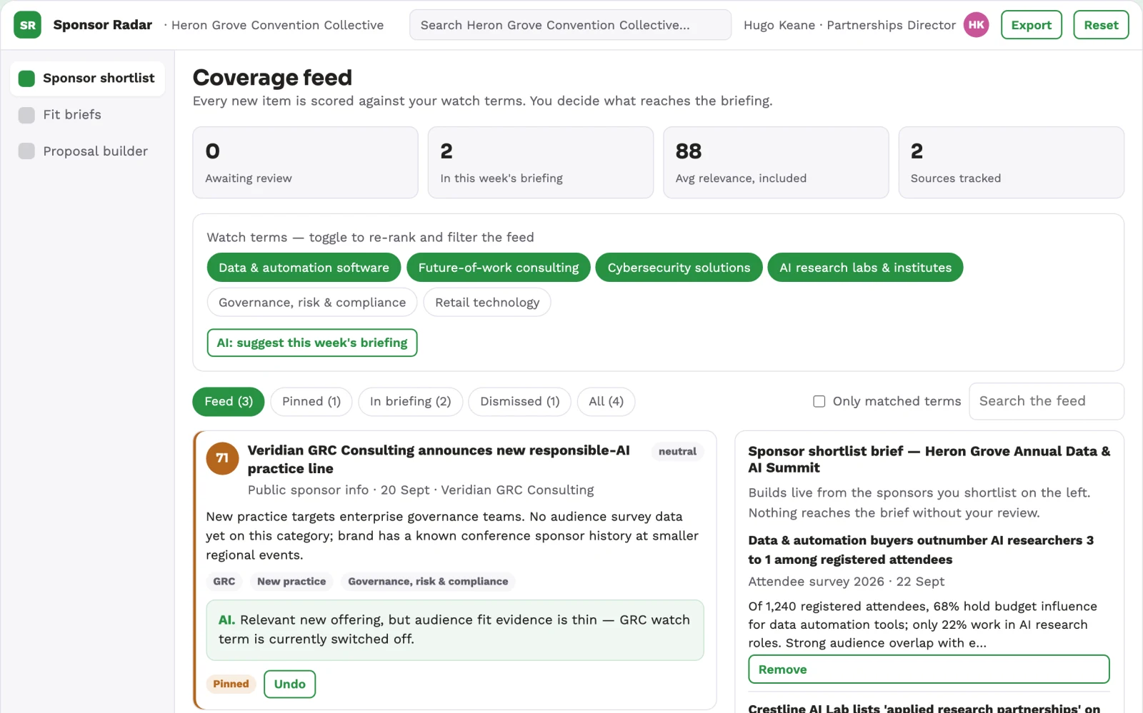 What Event sponsor matching service looks like