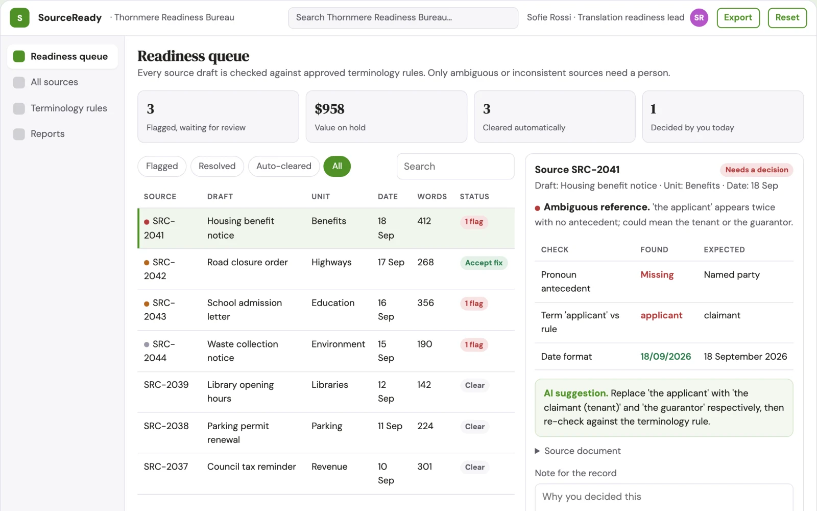 What Government translation source readiness looks like