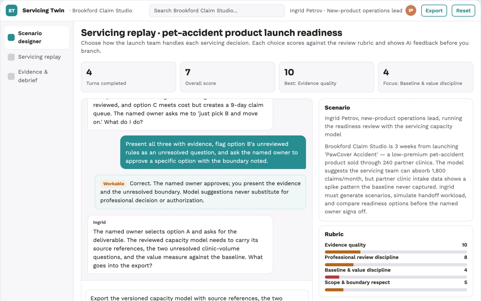 What Insurance product launch operational twin looks like