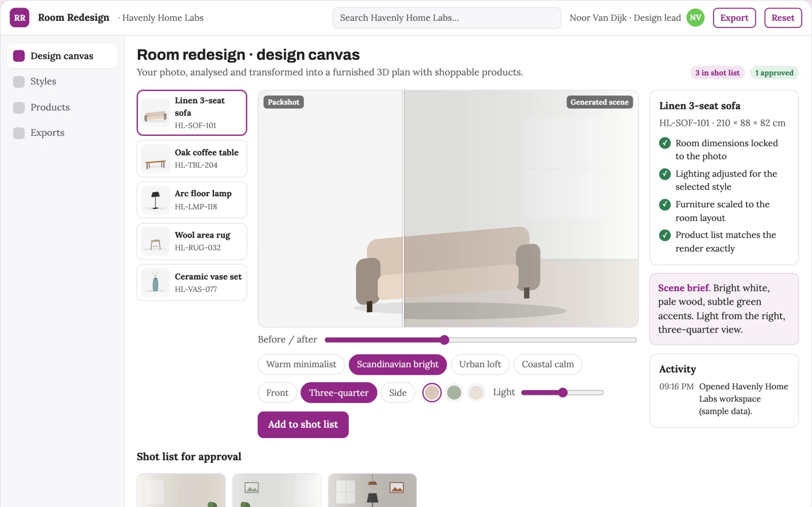 What Room Redesign AI looks like