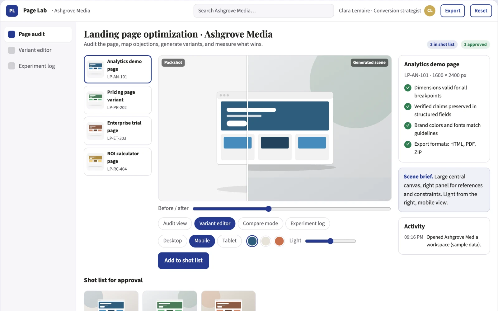 What Landing page optimization service looks like