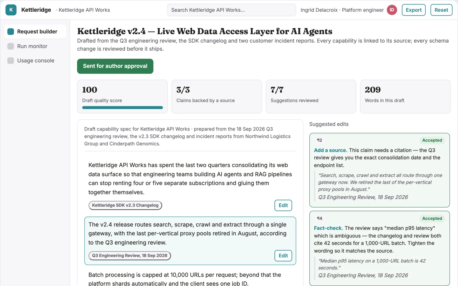 What Live web data access layer for AI agents looks like