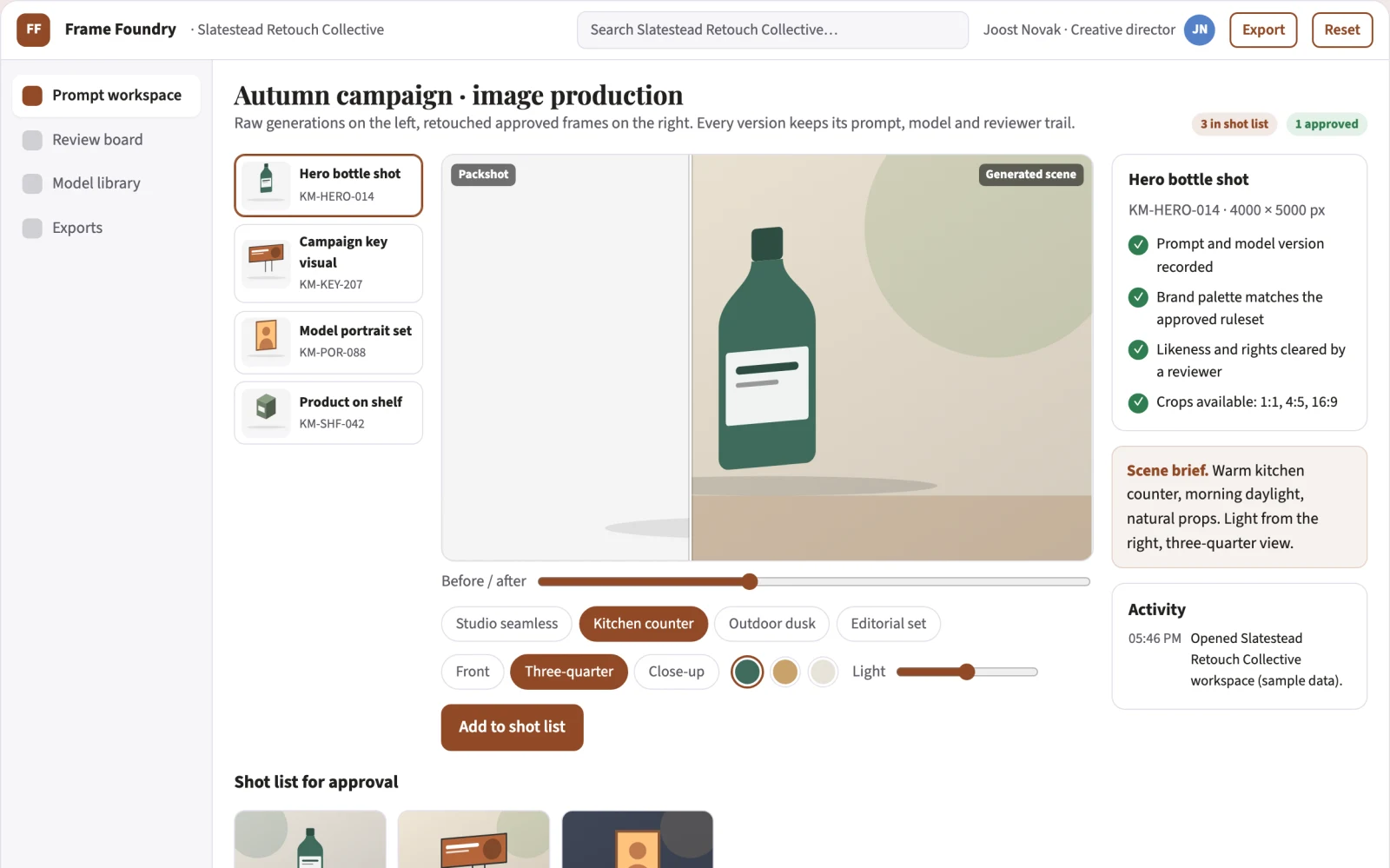 What Managed AI image production and review platform looks like