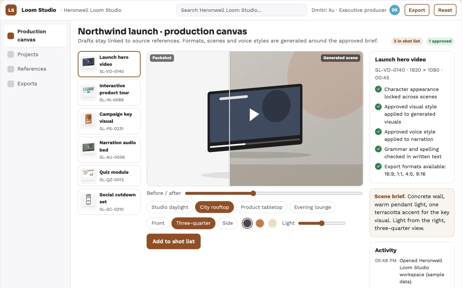 What Managed multi-format creative production studio looks like