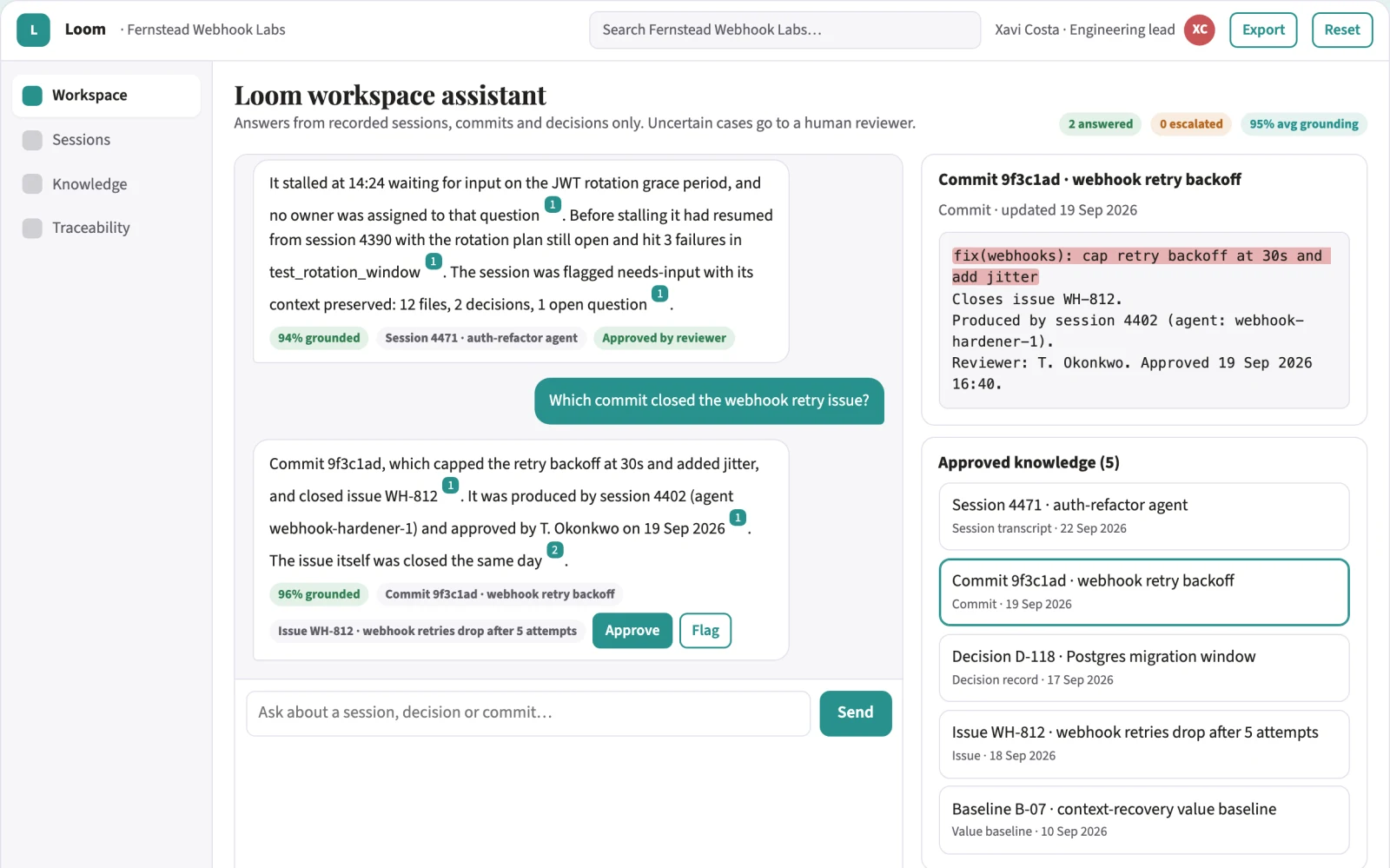 What Multi-agent coding workspace with persistent project memory looks like