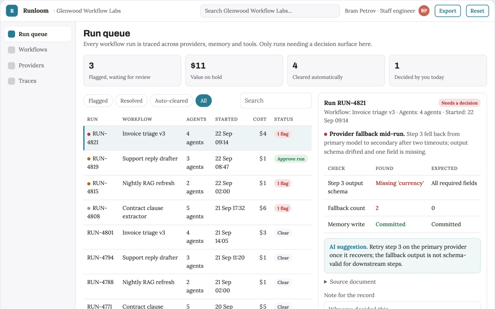 What Multi-agent workflow orchestration and observability portal looks like