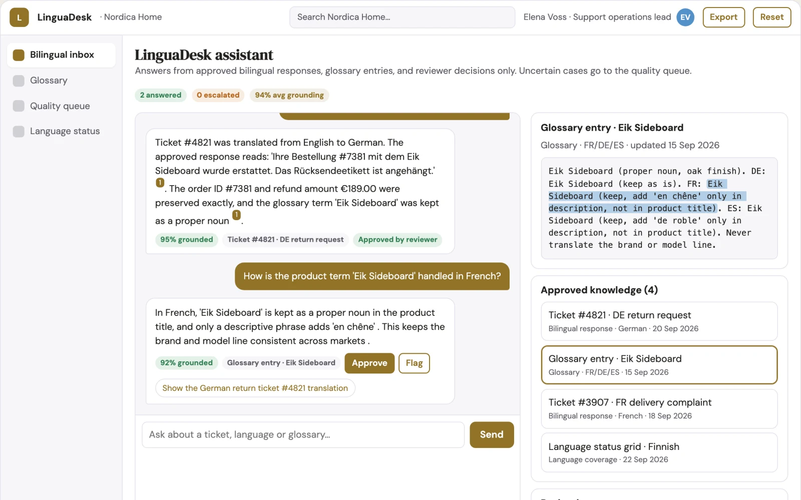 What Multilingual help desk service looks like
