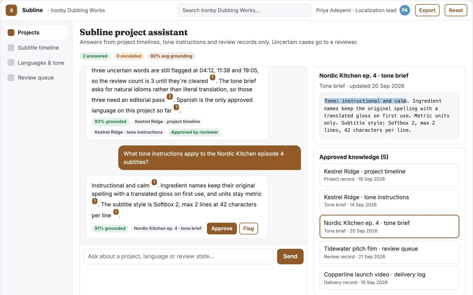 What Multilingual subtitle production and review portal looks like