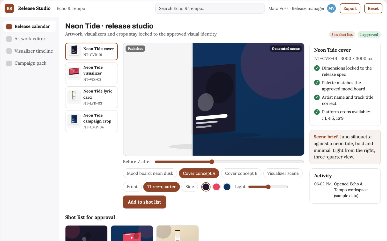 What Music promotion design service looks like