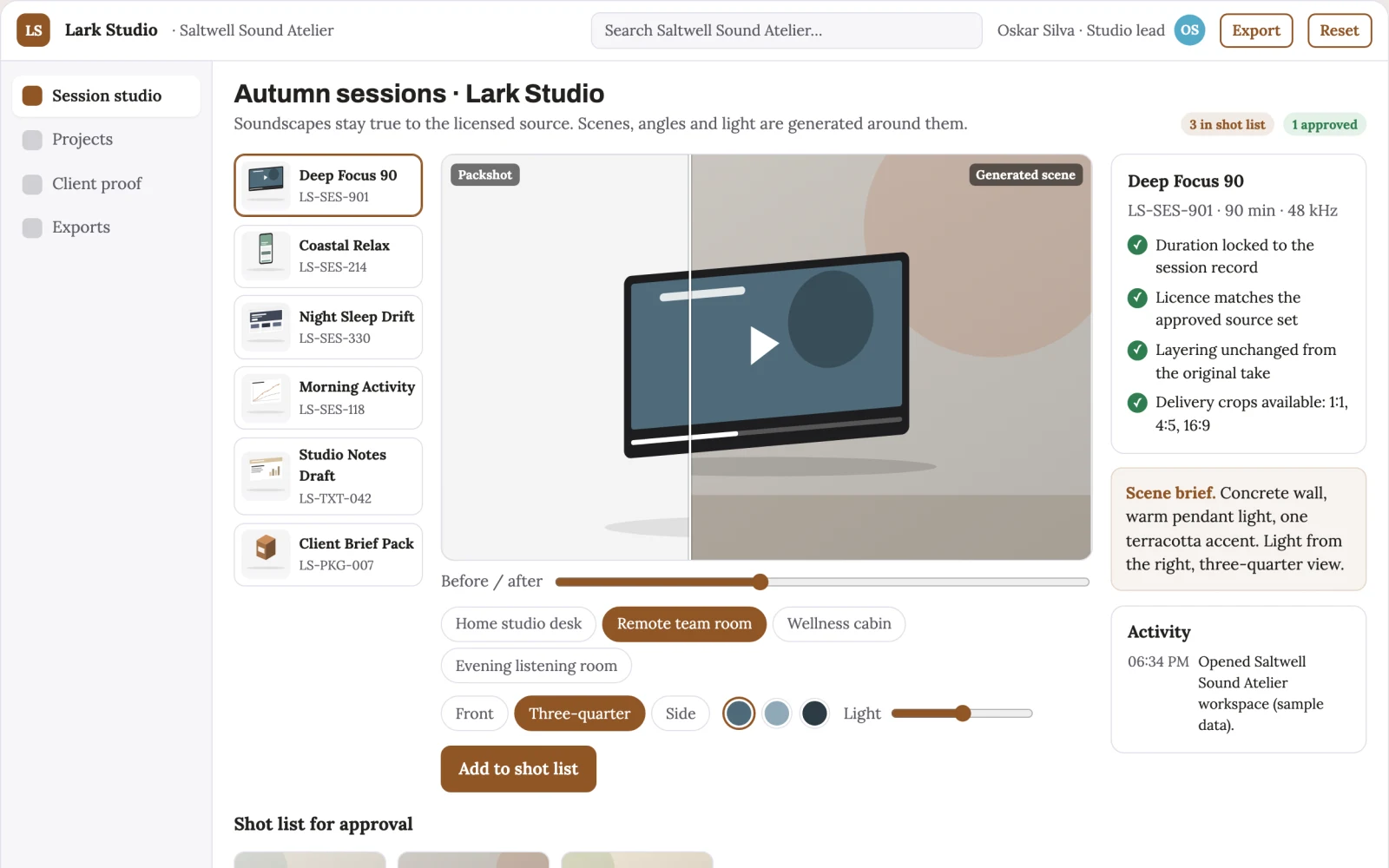 What Personalized adaptive soundscape and writing studio looks like