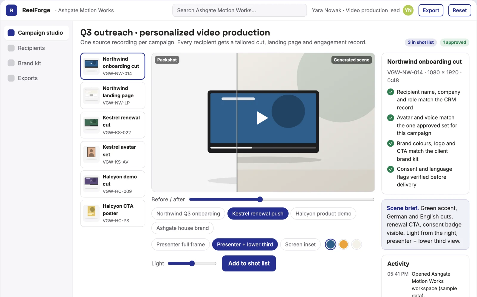 What Personalized video outreach production platform looks like