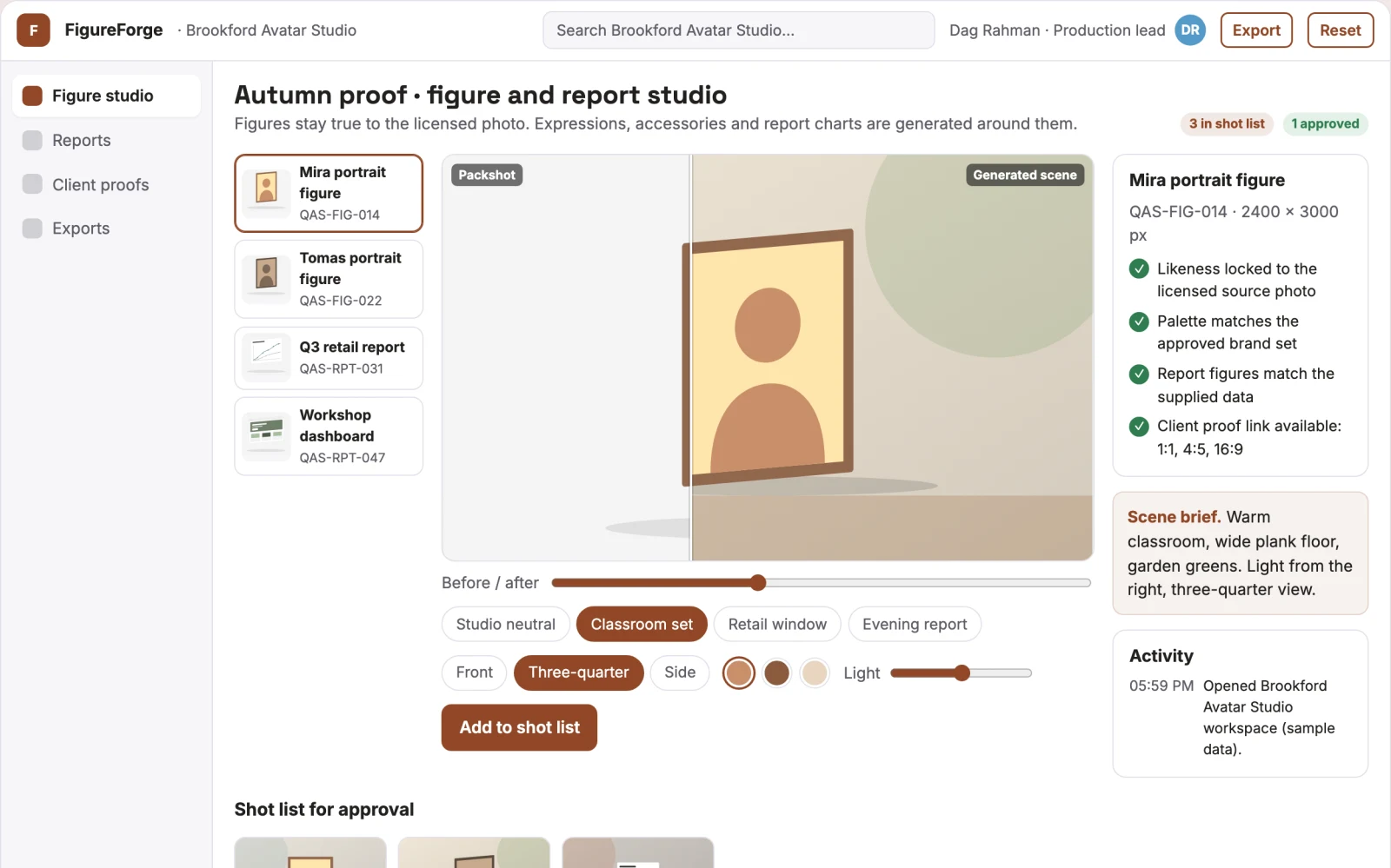 What Photo-to-figure and data-report production studio looks like