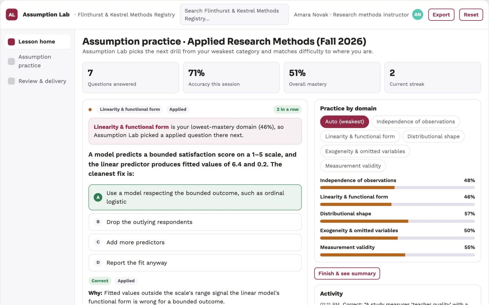 What Scientific method assumption teaching kit looks like