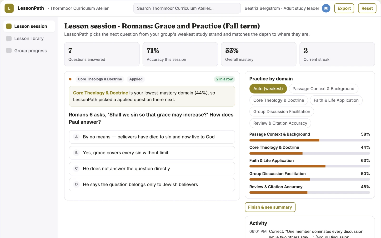 What Scripture study and lesson authoring platform looks like