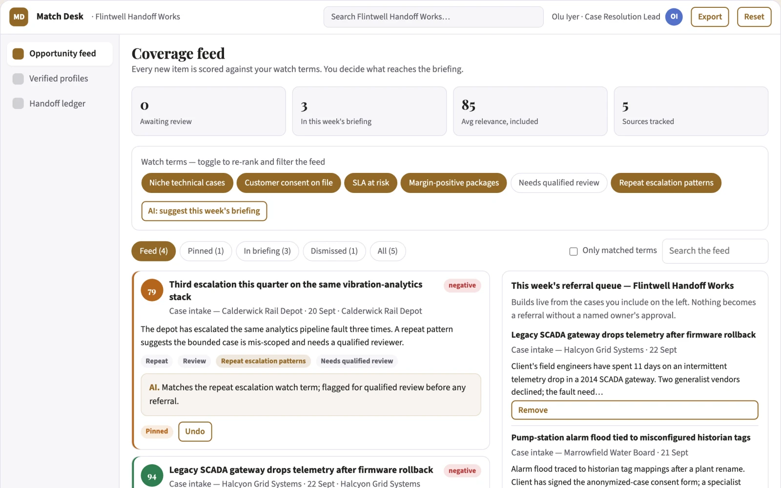 What Service resolution package marketplace looks like