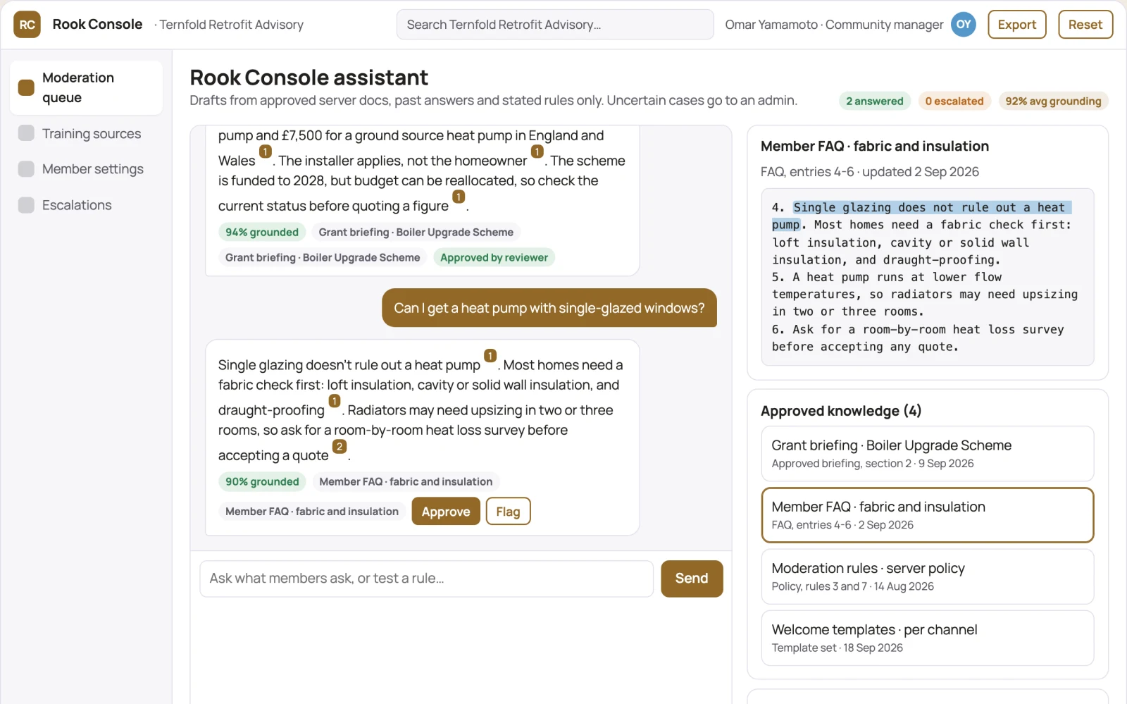 What Source-linked Discord community moderation and engagement console looks like