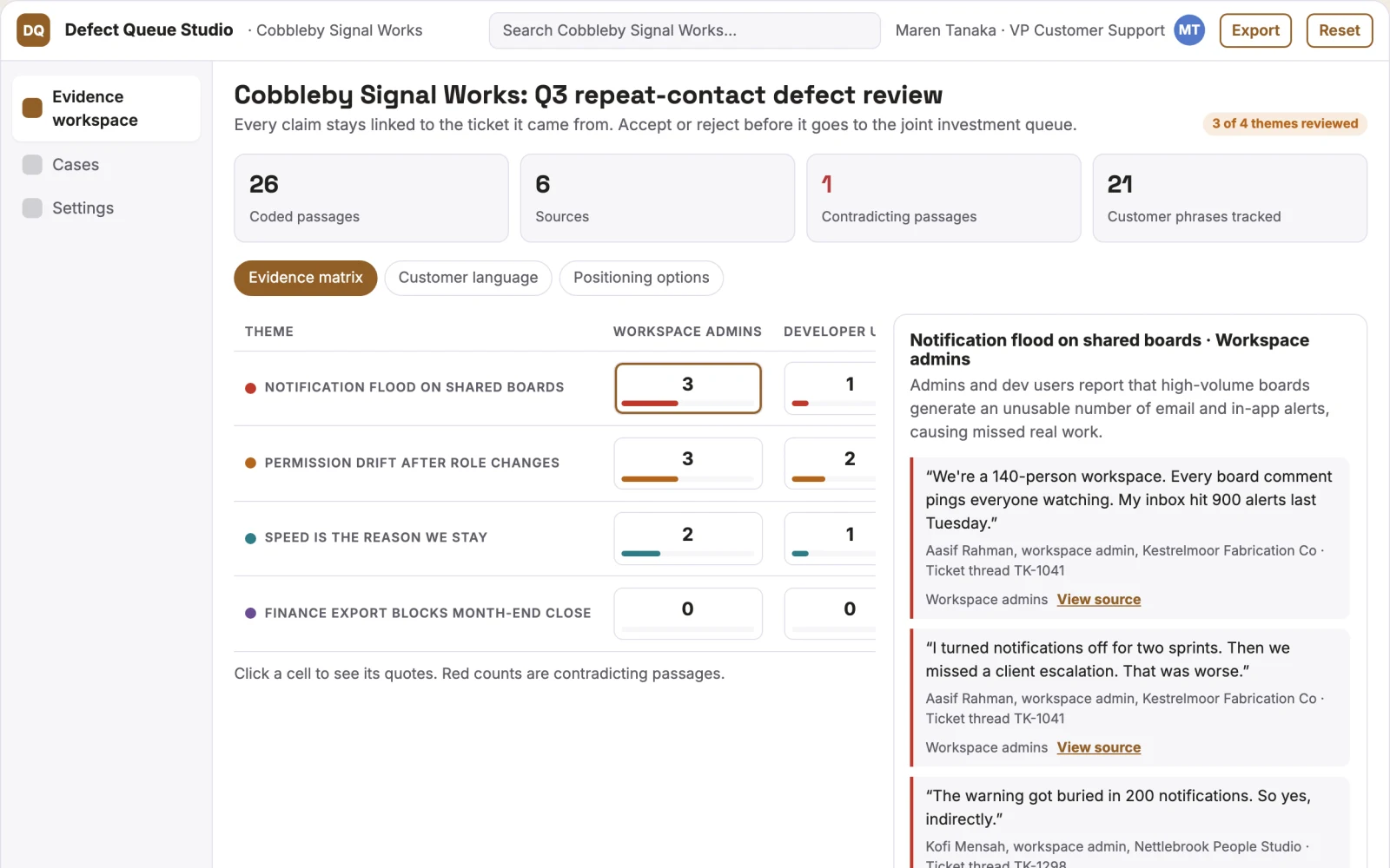What Support defect-to-fix opportunity engine looks like