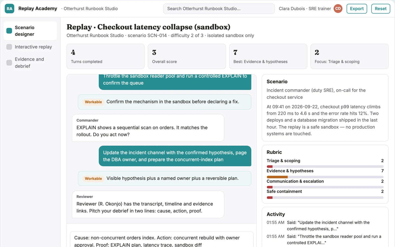 What Technical incident replay academy looks like