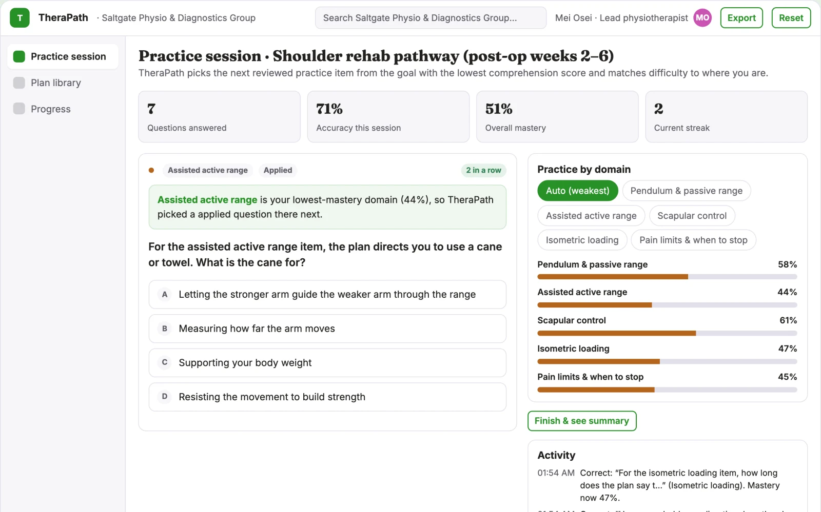 What Therapy home-practice adherence workshop looks like