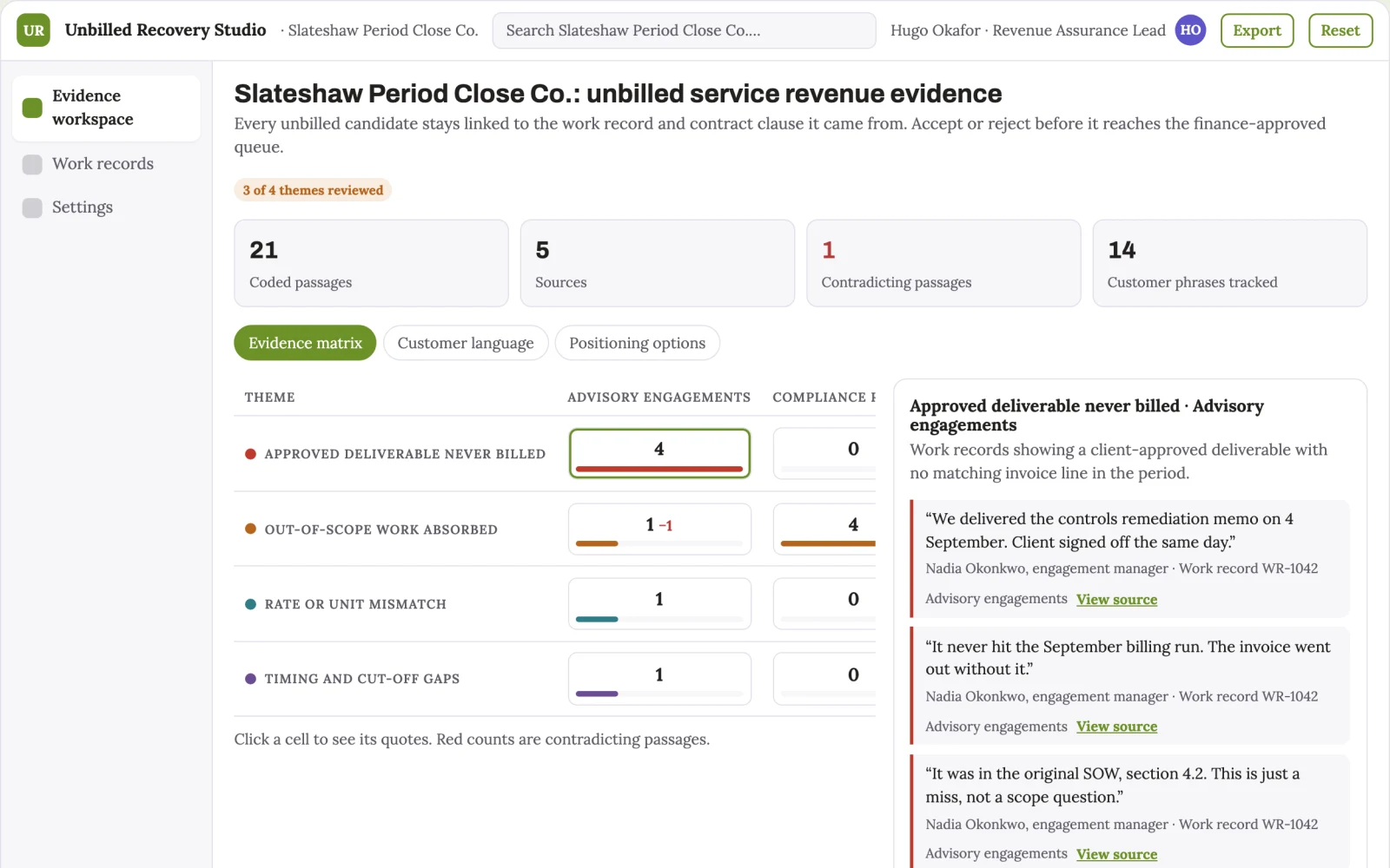 What Unbilled service revenue recovery engine looks like