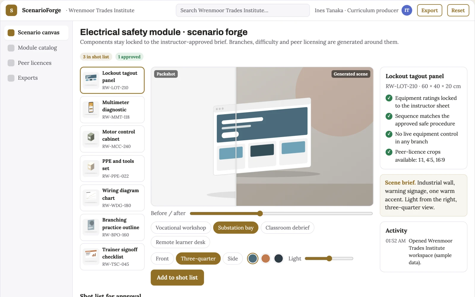 What Vocational simulator authoring marketplace looks like