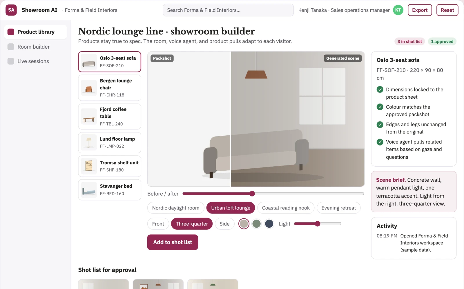 What Adaptive Brand Showrooms looks like